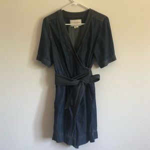 Denim romper from Anthropologie